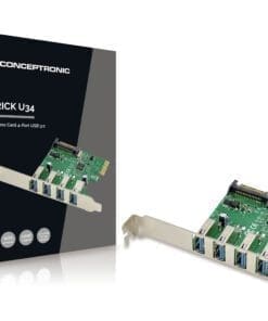 Alternative view of Conceptronic EMRICK U34, 4-Port USB 3.0 PCI Express Card