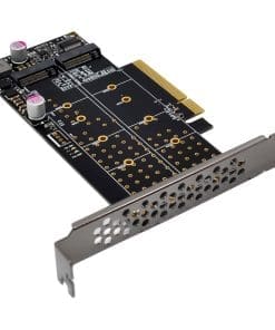 Alternative view of InLine® PCIe Karte zu 2x intern NVMe M.2 Key M – Bifurcation, PCIe x8