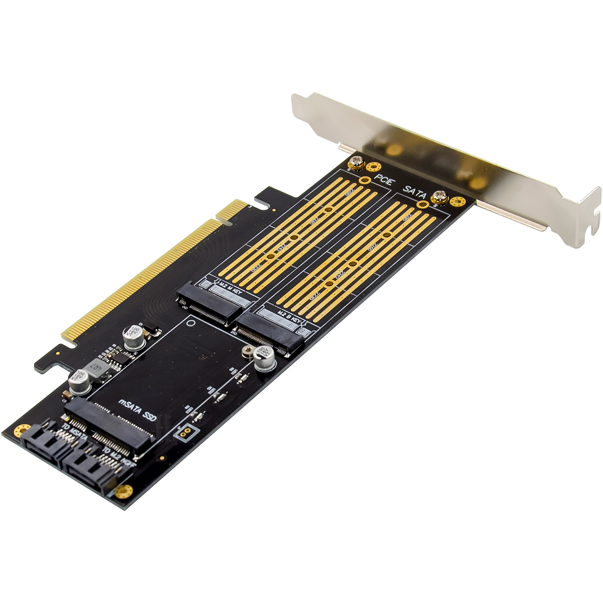 InLine® PCIe Karte x16 zu 2x M.2, 1x mSATA InLine® PCIe Karte x16 zu 2x M.2, 1x mSATA – Bild 4