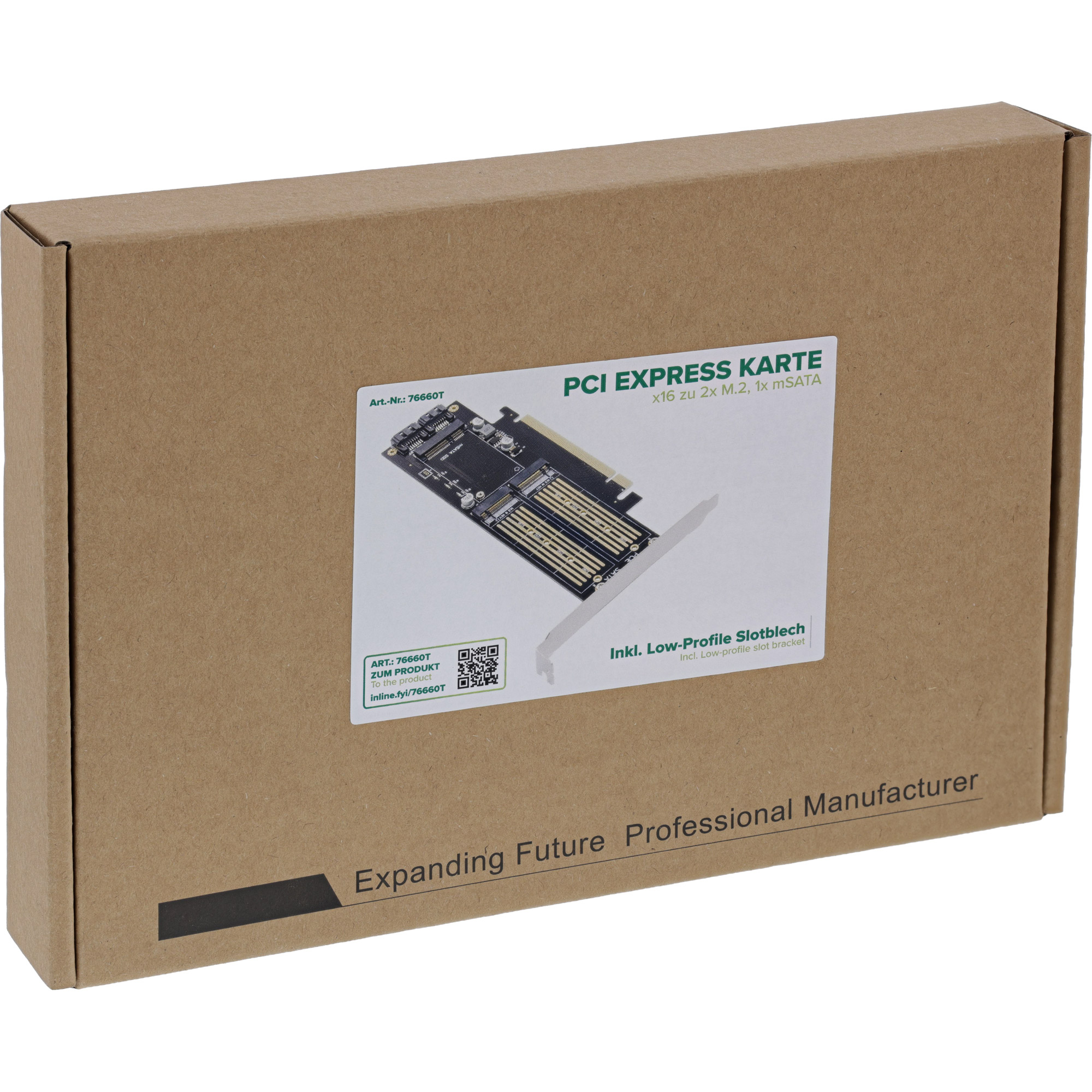 InLine® PCIe Karte x16 zu 2x M.2, 1x mSATA InLine® PCIe Karte x16 zu 2x M.2, 1x mSATA – Bild 8