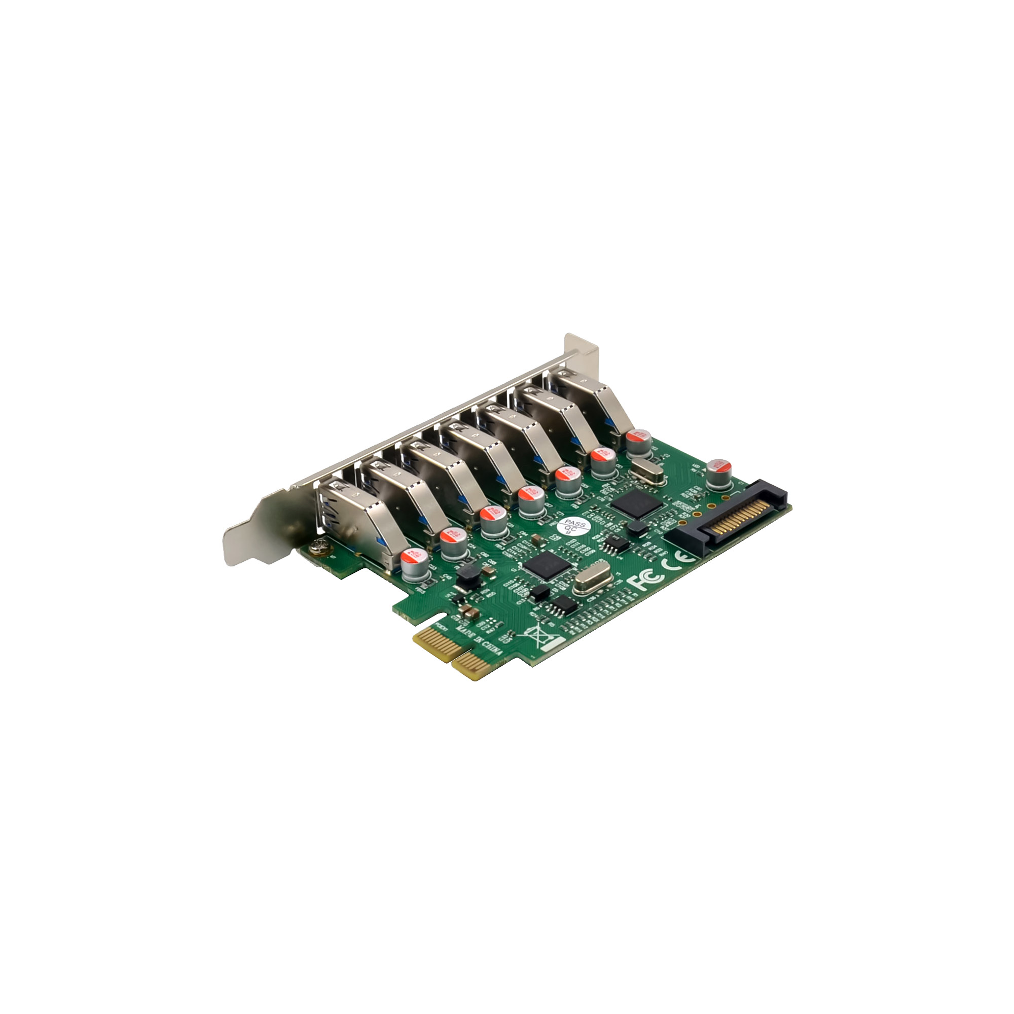 InLine® Schnittstellenkarte, 7x USB-A 3.2 Gen.1, PCIe, mit SATA Stromanschluss InLine® Schnittstellenkarte, 7x USB-A 3.2 Gen.1, PCIe, mit SATA Stromanschluss – Bild 4