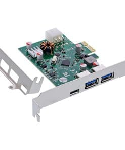InLine® Schnittstellenkarte, 2x USB-A, 1x USB-C 3.2 Gen.1, PCIe, PD3.0, mit 6pol