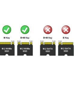 Alternative view of LC-Power LC-DOCK-C-35-M2, Docking Station / Festplattengehäuse 1x3,5"-SATA-HDD & 1x NVMe-M.2-SSD, USB 3.2 Gen 2x1