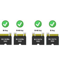 Alternative view of LC-Power LC-DOCK-C-M2, Docking Station / M.2-SSD-Gehäuse, 1x NVMe- und SATA-M.2-SSD, USB 3.2 Gen. 2x1