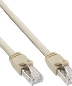 InLine® Patchkabel, S/FTP (PiMf), Cat.6 zertifiziert, 250MHz, PVC, Kupfer, grau, 2m, grau