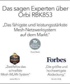 Netgear RBK853 Orbi WLAN6 Tri-Band Mesh WLAN AX6000 – Bild 5