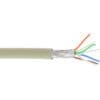 Patchkabel, S/FTP (PiMf), Cat.6A, 500MHz, halogenfrei, Kupfer, grau, 100m, grau