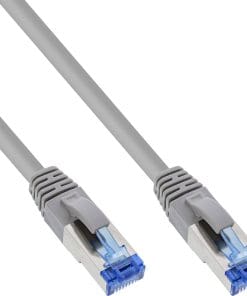 150er B-Pack InLine® Patchkabel, S/FTP (PiMf), Cat.6A, LSZH, CU, grau, 0,3m
