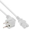 InLine® Netzkabel, Netzstecker auf Euro 8 C7 Stecker, gewinkelt, 0,3m