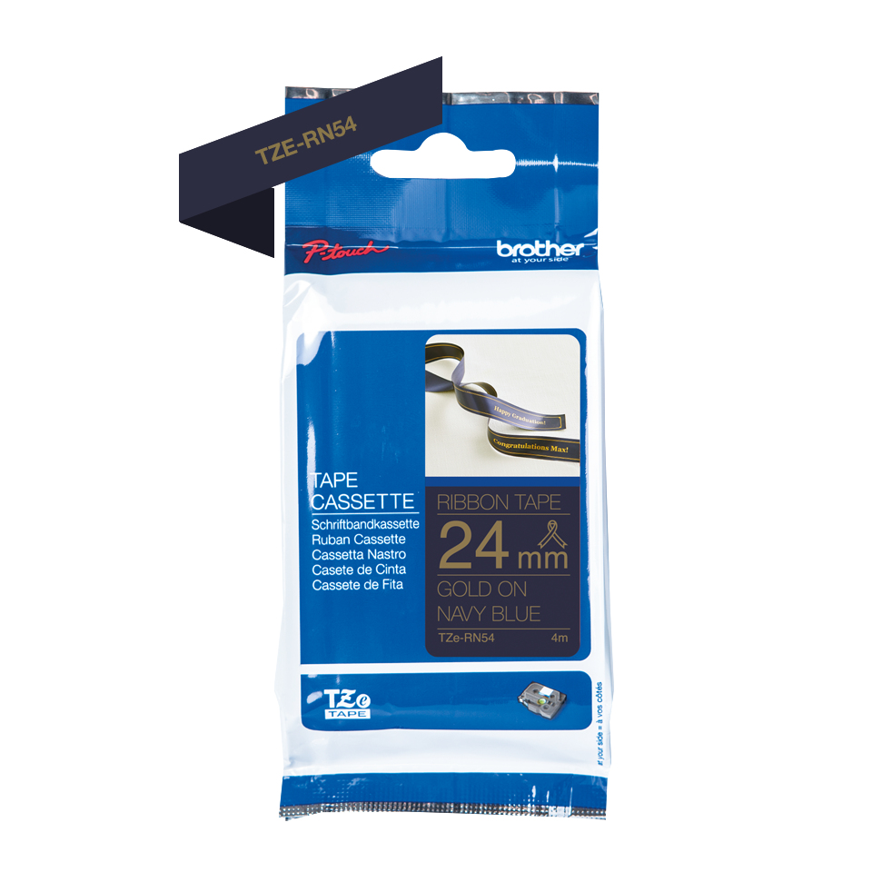 Textilband TZe-RN54 n. klebend gold auf marineblau 24mm x 4m Textilband TZe-RN54 n. klebend gold auf marineblau 24mm x 4m – Bild 3