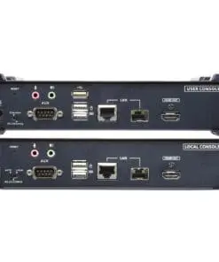 Alternative view of ATEN KE8950 KVM over IP Extender, 4K HDMI Einzeldisplay, RS232, USB, Audio