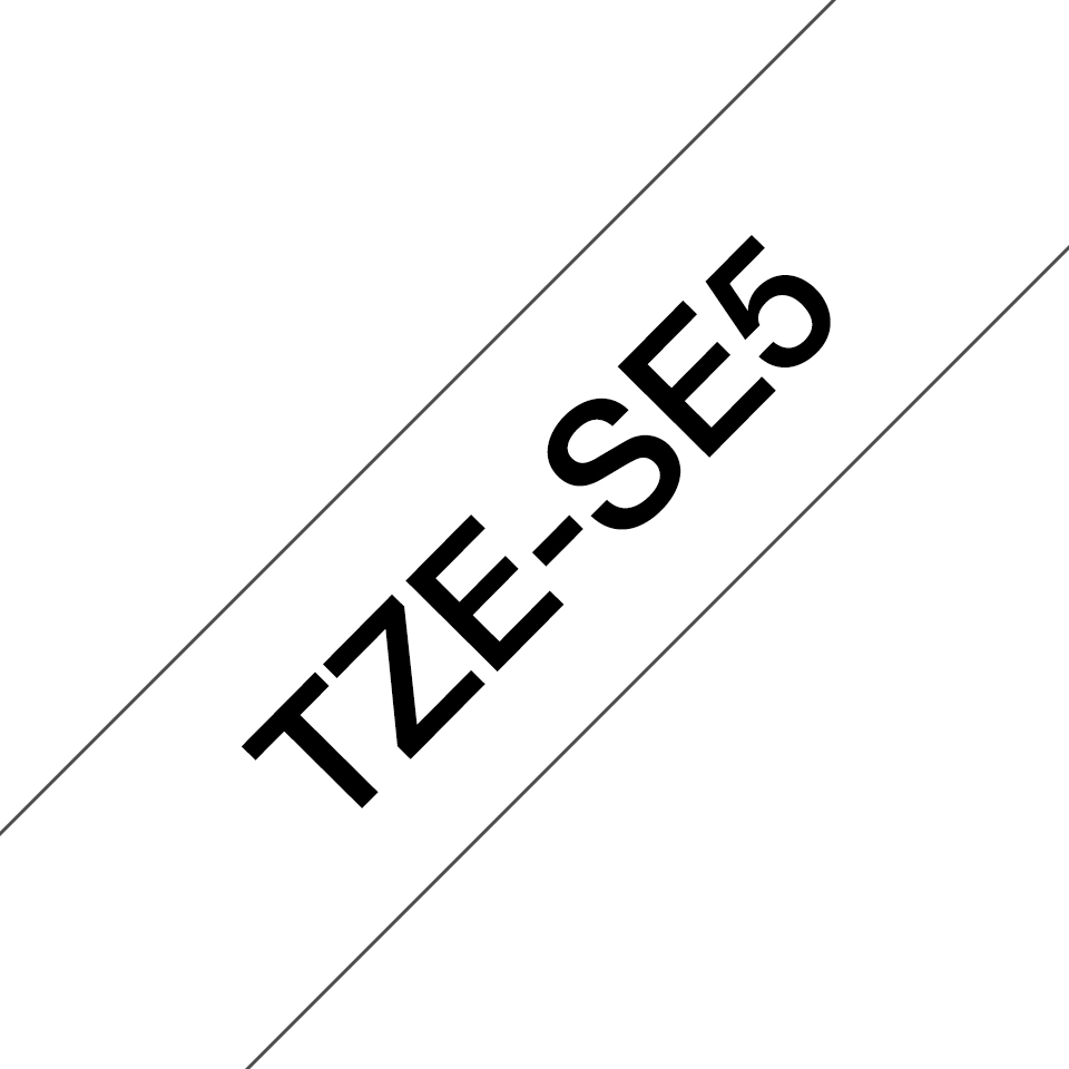 Spezialband TZe-SE5 Sicherheit Schwarz auf Weiß 24mm x 8m Spezialband TZe-SE5 Sicherheit Schwarz auf Weiß 24mm x 8m