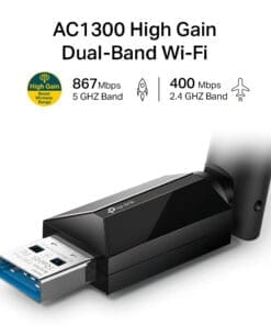 Alternative view of TP-Link Archer T3U Plus AC1300 WLAN Dual Band USB Adapter