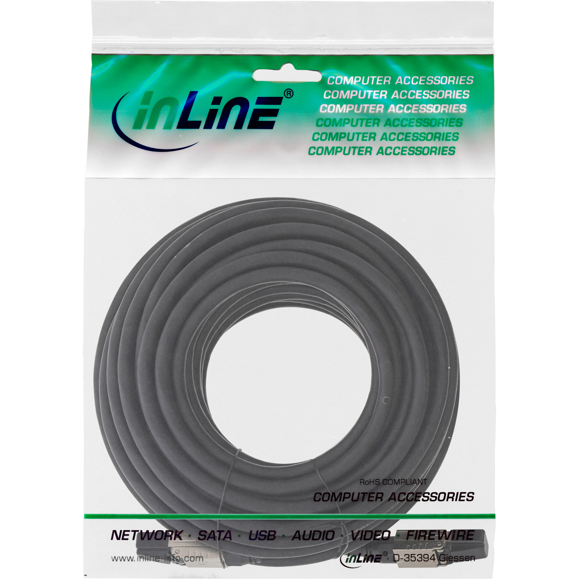 InLine® Patchkabel, U/UTP, Cat.6A, halogenfrei, AWG23 Kupfer, schwarz, 40m InLine® Patchkabel, U/UTP, Cat.6A, halogenfrei, AWG23 Kupfer, schwarz, 40m – Bild 5