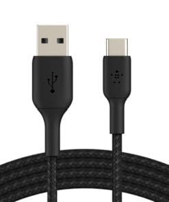 Belkin USB-C/USB-A Kabel ummantelt, 2m, schwarz Belkin USB-C/USB-A Kabel ummantelt, 2m, schwarz – Bild 5