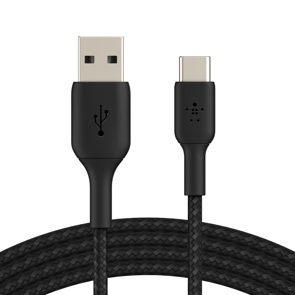 Belkin USB-C/USB-A Kabel ummantelt, 2m, schwarz Belkin USB-C/USB-A Kabel ummantelt, 2m, schwarz – Bild 5