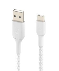 Belkin USB-C/USB-A Kabel ummantelt, 1m, weiß – Bild 5