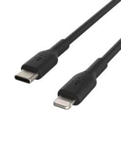 Alternative view of Belkin Lightning/USB-C Kabel PVC, mfi zertifiziert, 1m schwarz