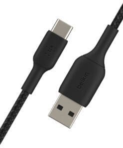 Alternative view of Belkin USB-C/USB-A Kabel ummantelt, 3m, schwarz