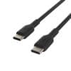 Belkin USB-C/USB-C Kabel PVC, 1m, schwarz Das USB-C-/USB-A-Kabel kann zum Aufladen oder Synchronisieren von Fotos, Musik und Daten auf einem USB-C-Gerät mit Ihrem Laptop verwendet werden. Stecker mit dem Standard USB-C sind besonders benutzerfreundlich, da sie verschiedene Ausrichtungen beim Anschluss von Kabeln an Geräte zulassen.
