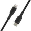 Belkin Lightning/USB-C Kabel ummantelt mfi 2m schwarz Laden und synchronisieren Sie all Ihre Geräte mit Lightning Connector schnell und sicher mit nur einem Kabel.