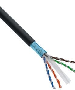 Alternative view of InLine® Patchkabel, U/UTP, Cat.6A, halogenfrei, AWG23 Kupfer, schwarz, 40m