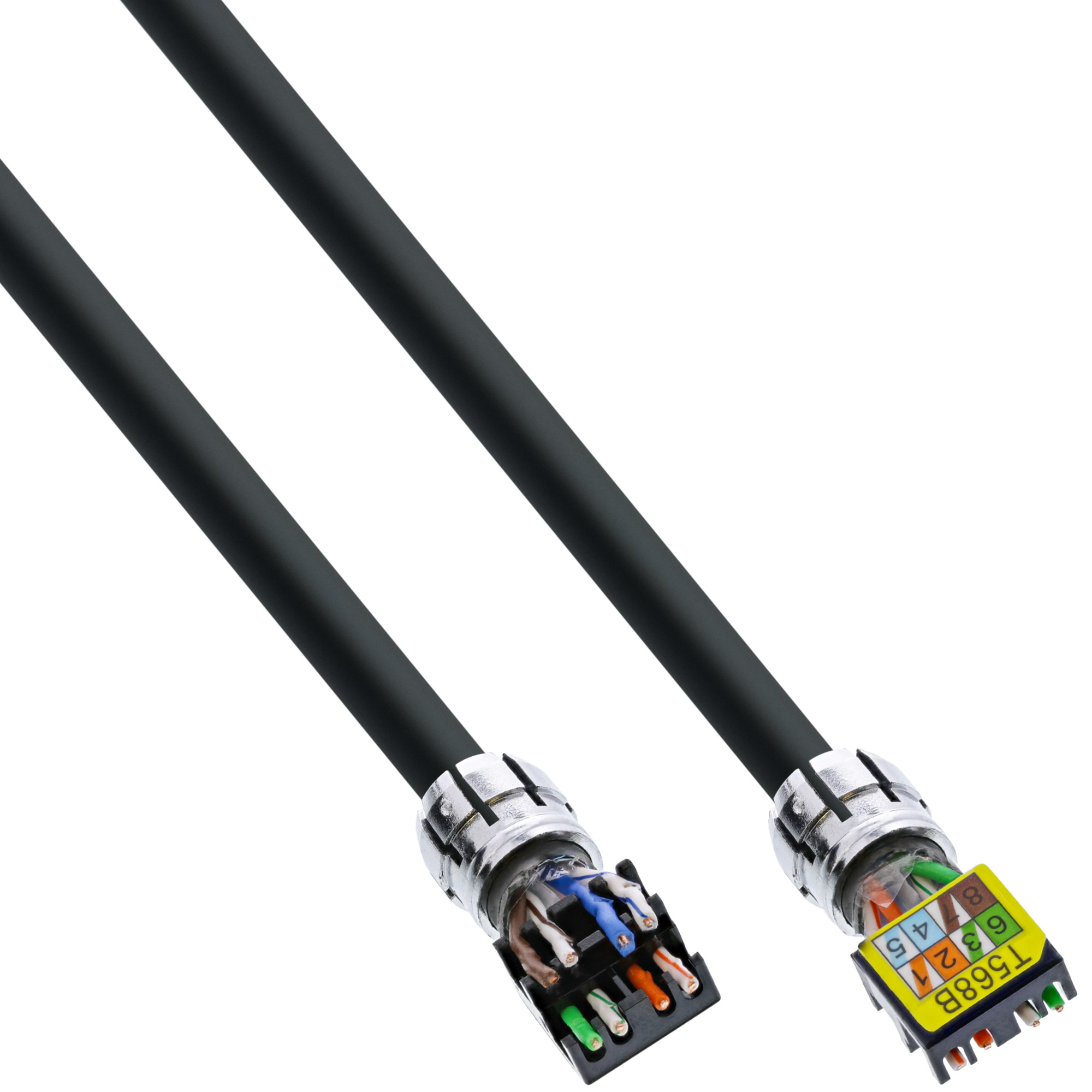 InLine® Patchkabel, U/UTP, Cat.6A, halogenfrei, AWG23 Kupfer, schwarz, 40m InLine® Patchkabel, U/UTP, Cat.6A, halogenfrei, AWG23 Kupfer, schwarz, 40m – Bild 3