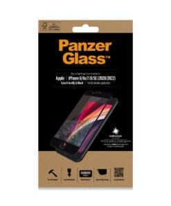 Alternative view of PanzerGlass E2E f. iPhone 6/7/8/SE 2020/2022, CF, Black