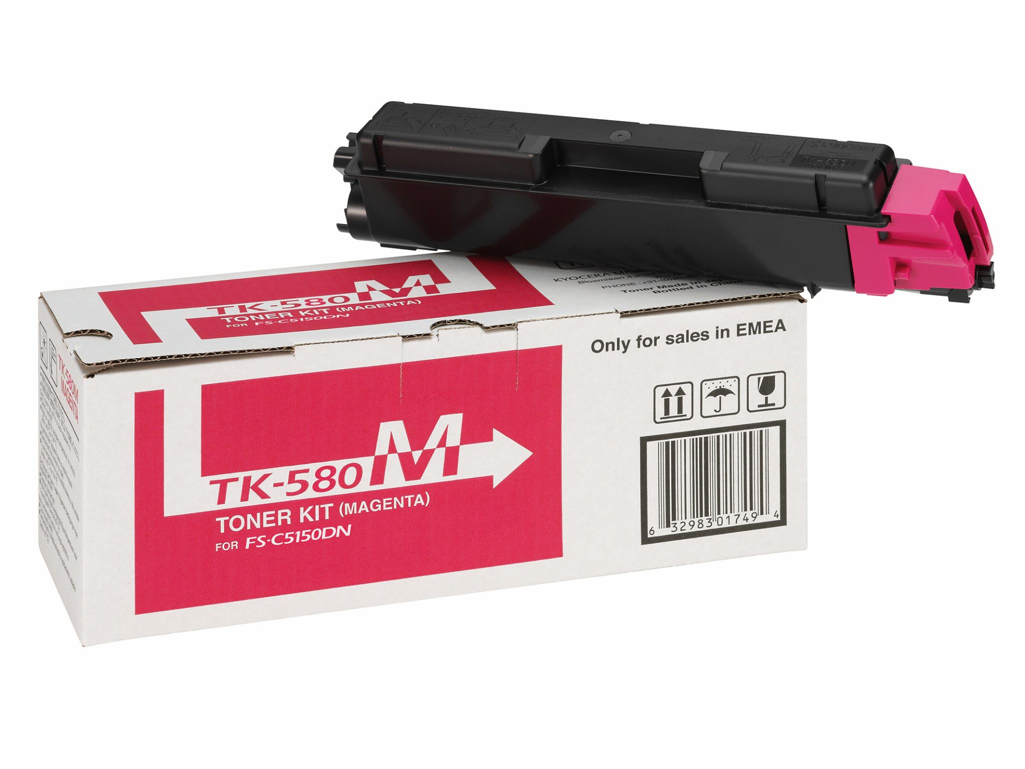 Kyocera Toner TK-580M Magenta (ca. 2.800 Seiten) Kyocera Toner TK-580M Magenta (ca. 2.800 Seiten) – Bild 4