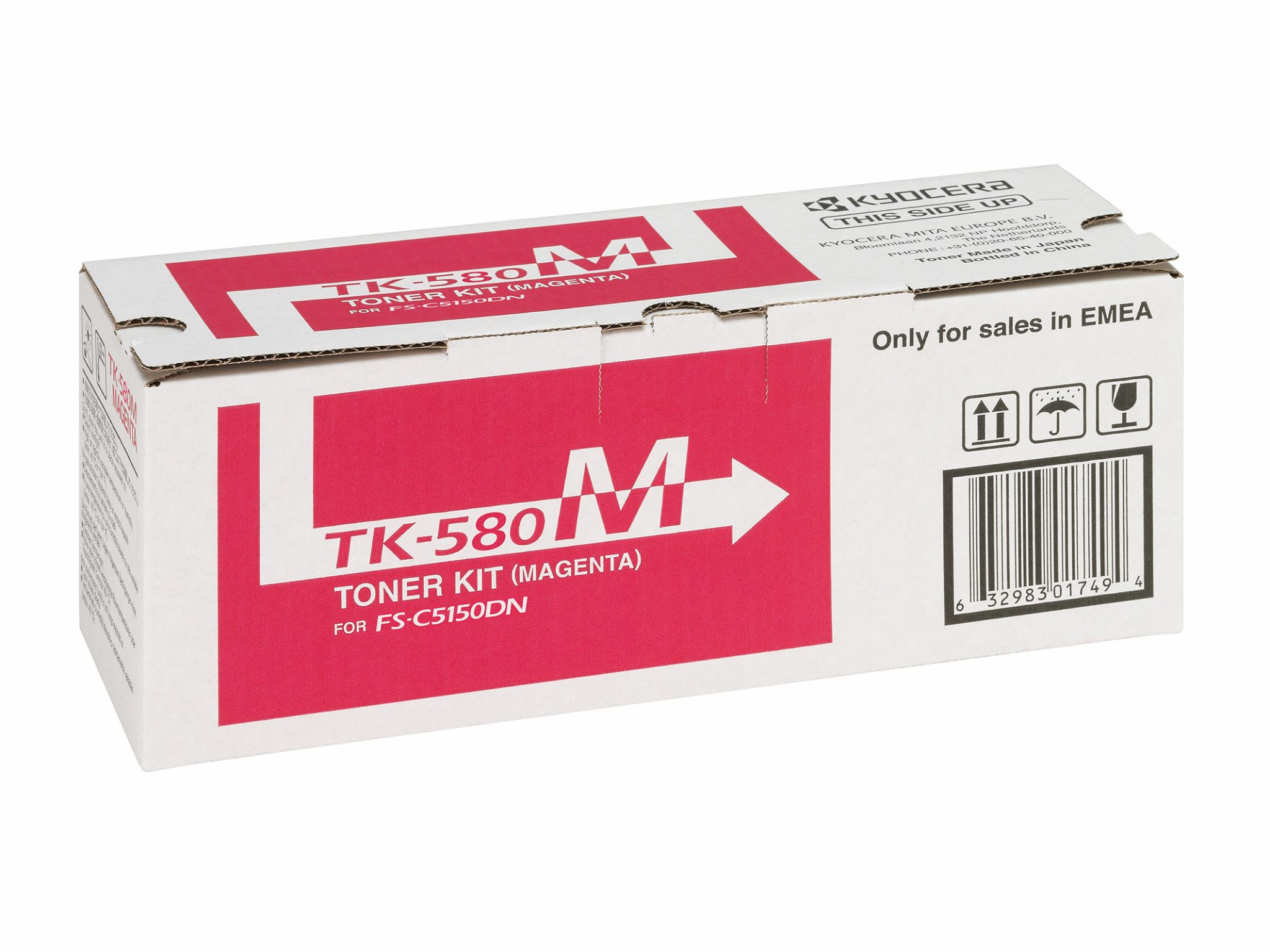 Kyocera Toner TK-580M Magenta (ca. 2.800 Seiten) Kyocera Toner TK-580M Magenta (ca. 2.800 Seiten) – Bild 2