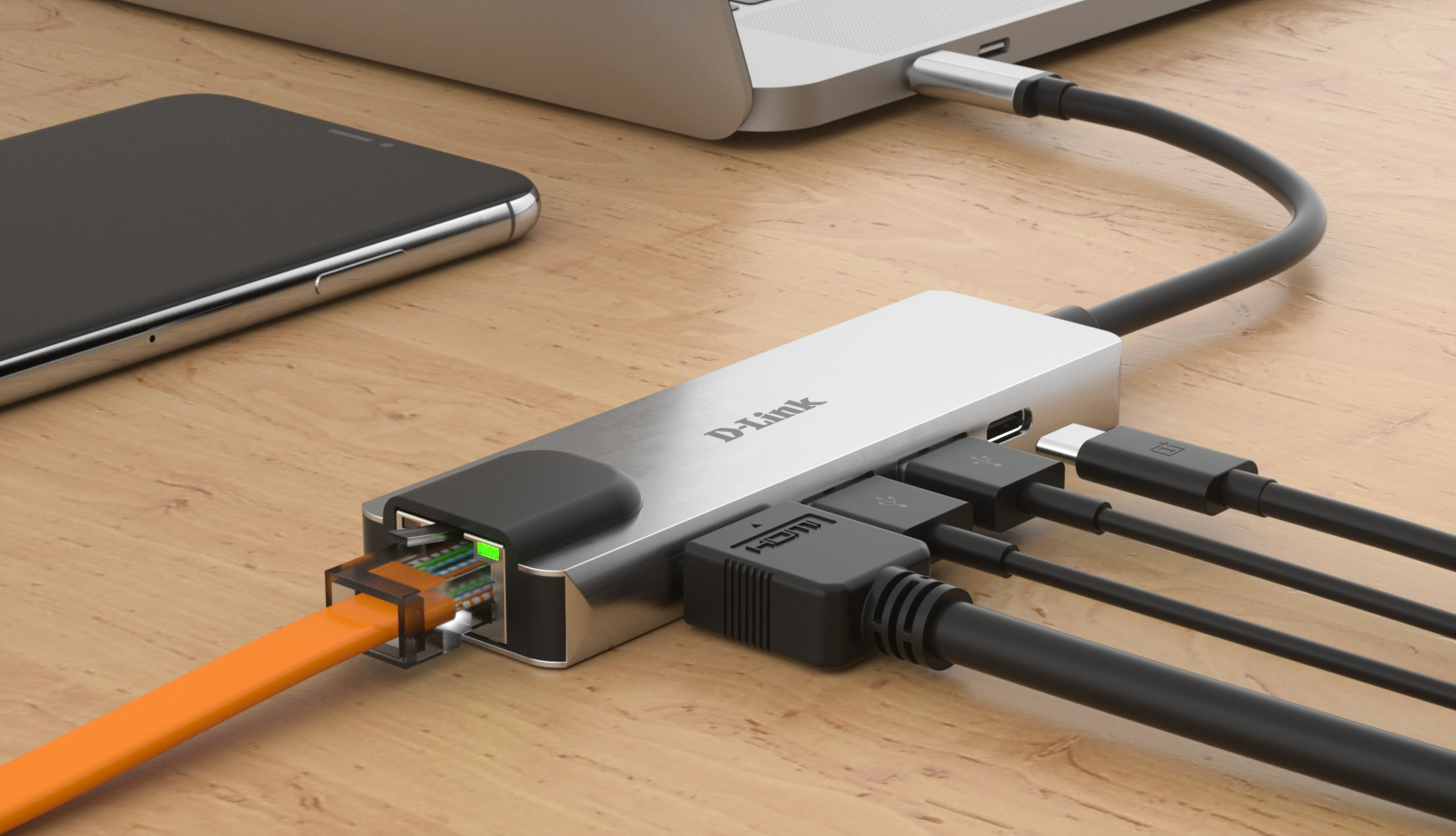 D-Link DUB-M520 USB-C 5-Port USB 3.0 Hub mit HDMI und Ethernet D-Link DUB-M520 USB-C 5-Port USB 3.0 Hub mit HDMI und Ethernet – Bild 4