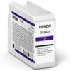 Epson Tintenpatrone T47AD Violet (50ml) Die neue Epson UltraChrome K3™ Vivid Magenta Technologie erweitert nochmals den ohnehin schon großen Farbraum der UltraChrome K3 Tinte. Bei den beiden Magenta-Tinten kommen High-Density Pigmenttinten zum Einsatz. Diese neue Tintentechnologie erlaubt deutlich gesättigtere Farben, besonders in den Bereichen Magenta und Blau.