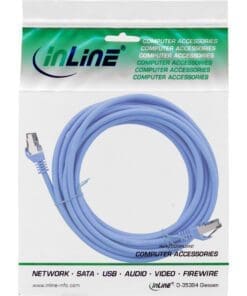 Alternative view of InLine® Patchkabel, S/FTP (PiMf), Cat.8.1, 2000MHz, halogenfrei, Kupfer, blau, 7,5m