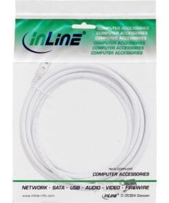 Alternative view of InLine® Patchkabel, S/FTP (PiMf), Cat.8.1, 2000MHz, halogenfrei, Kupfer, weiß, 5m