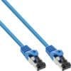 InLine® Patchkabel, S/FTP (PiMf), Cat.8.1, 2000MHz, halogenfrei, Kupfer, blau, 1,5m