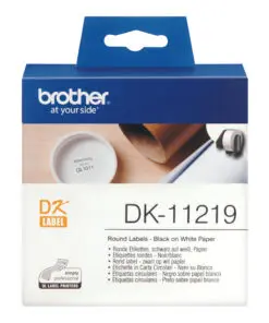 Alternative view of Brother Versandetiketten DK-11219 (1.200 St.), weiß Ø 12 mm