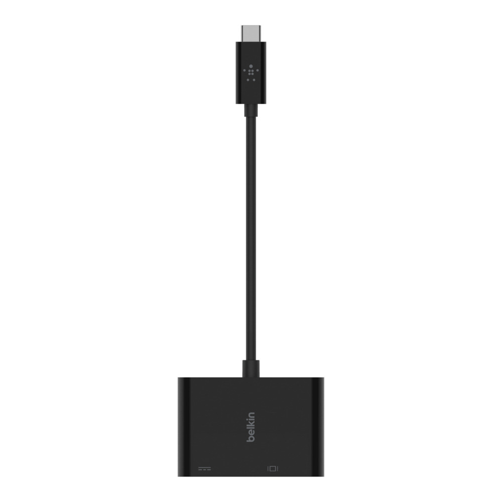 Belkin USB-C auf VGA-Adapter, 60W PD, schwarz Belkin USB-C auf VGA-Adapter, 60W PD, schwarz – Bild 3