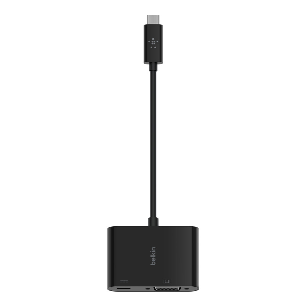 Belkin USB-C auf VGA-Adapter, 60W PD, schwarz Belkin USB-C auf VGA-Adapter, 60W PD, schwarz – Bild 2