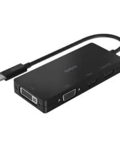 Belkin USB-C auf HDMI/VGA/DisplayPort-Adapter, schwarz