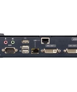 Alternative view of ATEN KE6940AR DVI-I Dual-Display KVM over IP Empfänger