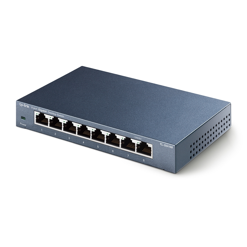 TP-Link TL-SG108 8-Port Gigabit Desktop Switch TP-Link TL-SG108 8-Port Gigabit Desktop Switch – Bild 2