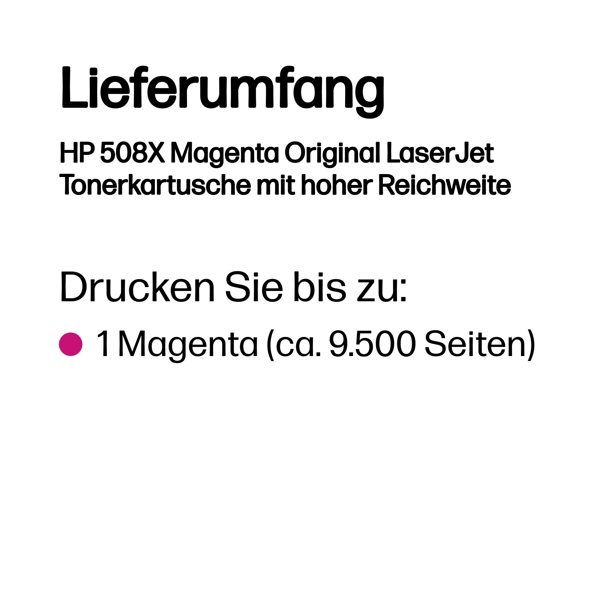 HP 508X Magenta Original LaserJet Tonerkartusche HP 508X Magenta Original LaserJet Tonerkartusche – Bild 3