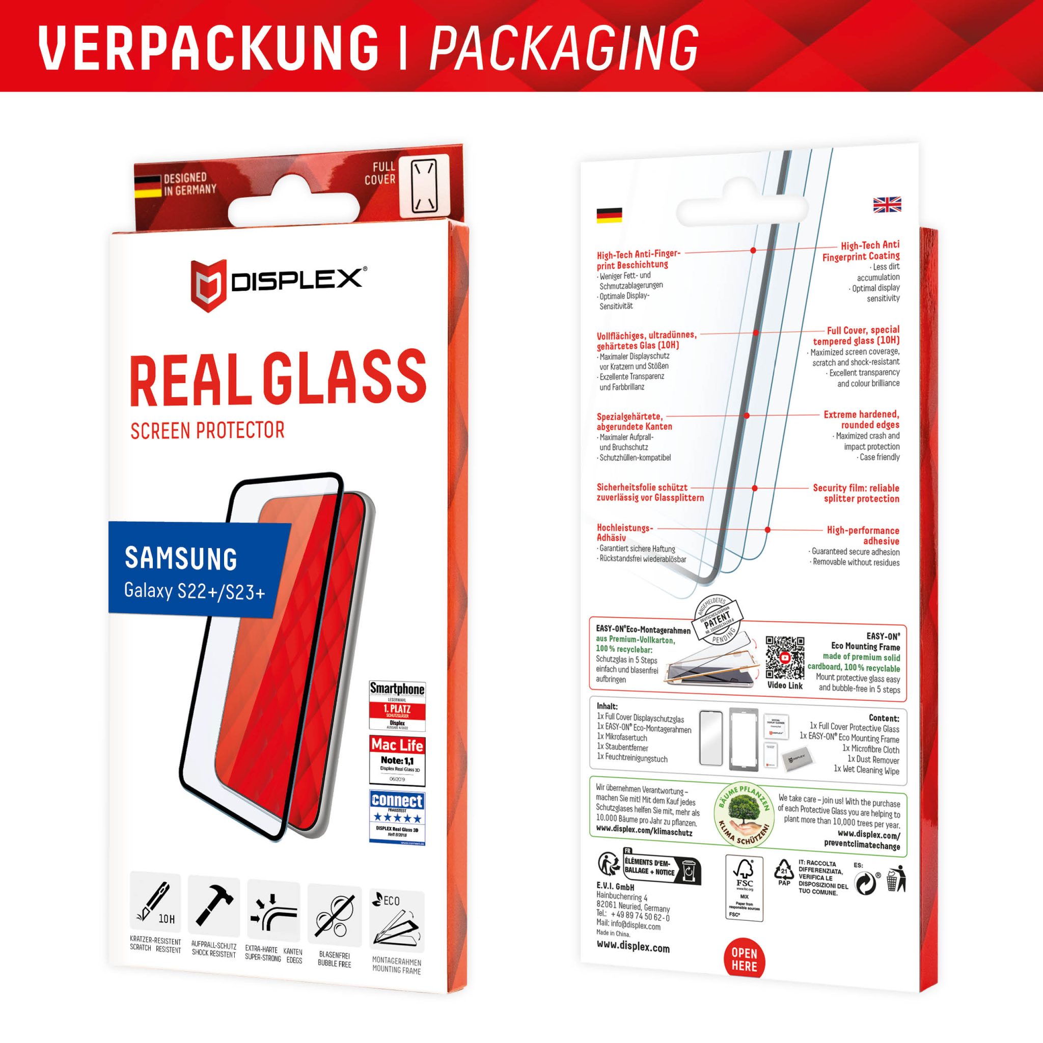 DISPLEX Panzerglas 10H vollflächig für Samsung Galaxy S22+/S23+ DISPLEX Panzerglas 10H vollflächig für Samsung Galaxy S22+/S23+ – Bild 9