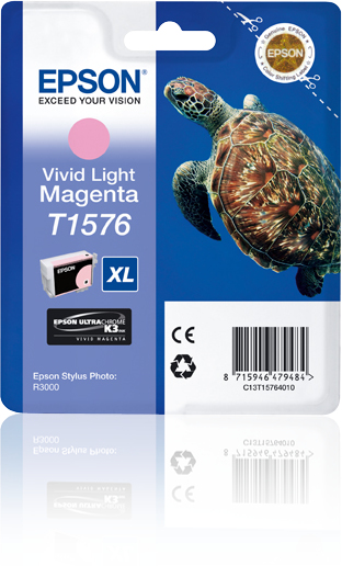 Epson Tintenpatrone T1576 XL hell Magenta Epson Tintenpatrone T1576 XL hell Magenta