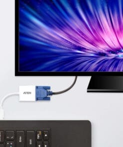Alternative view of ATEN VC925 Video-Konverter DisplayPort zu VGA, weiß