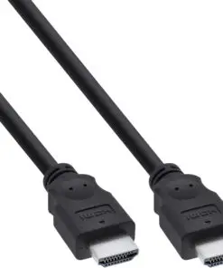 InLine® HDMI Kabel, HDMI-High Speed, Stecker / Stecker, schwarz, 7,5m, schwarz