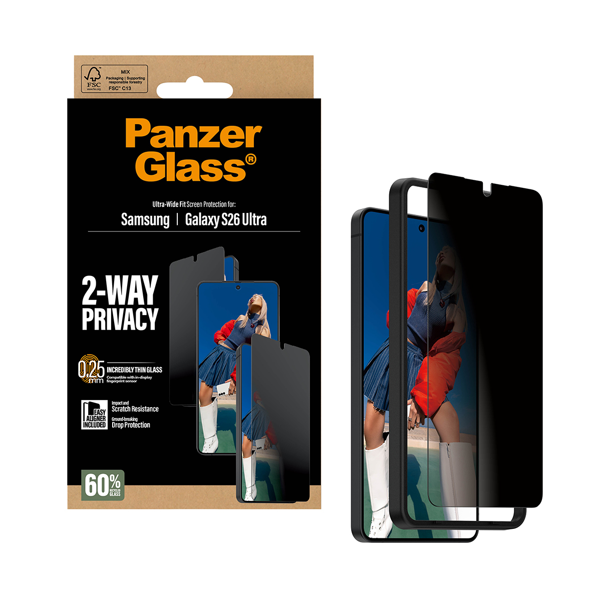 PanzerGlass Privacy Screen Protector Galaxy S26 Ultra UWF PanzerGlass Privacy Screen Protector Galaxy S26 Ultra UWF – Bild 6