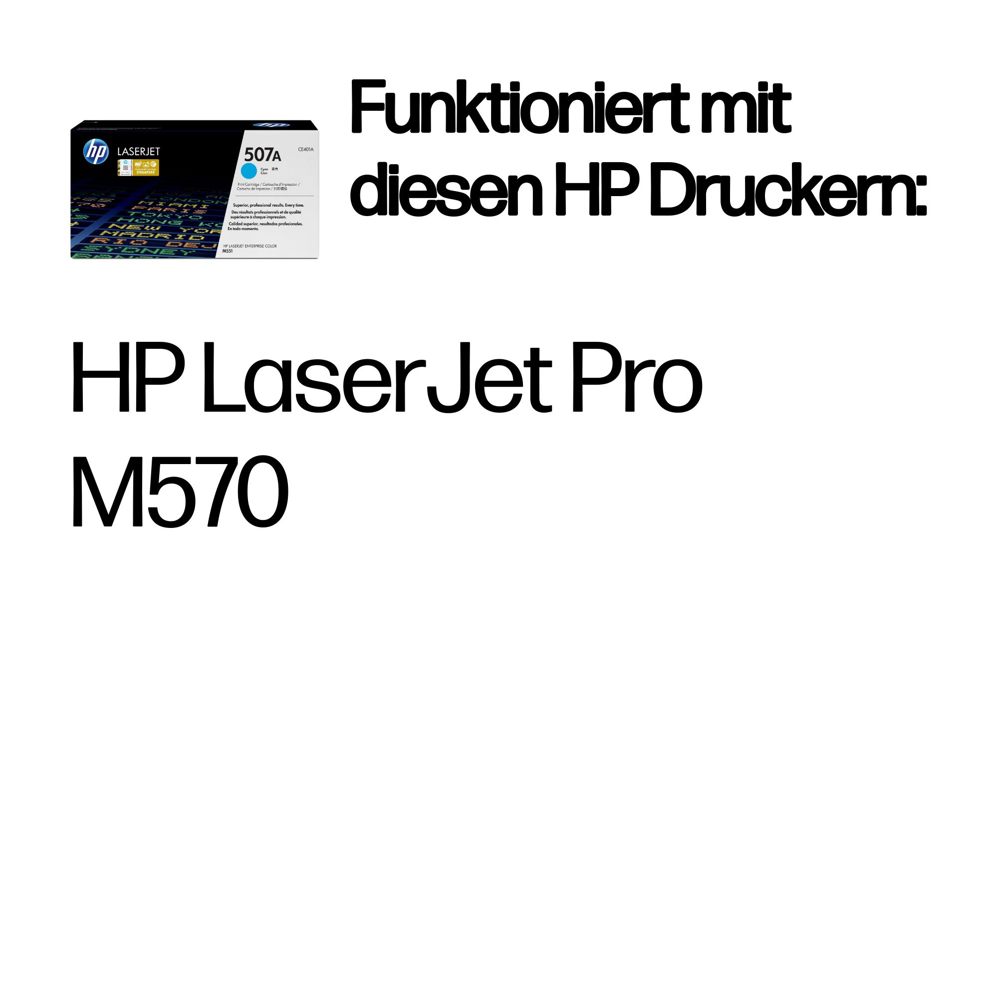 HP 507A Cyan Original LaserJet Tonerkartusche HP 507A Cyan Original LaserJet Tonerkartusche – Bild 2
