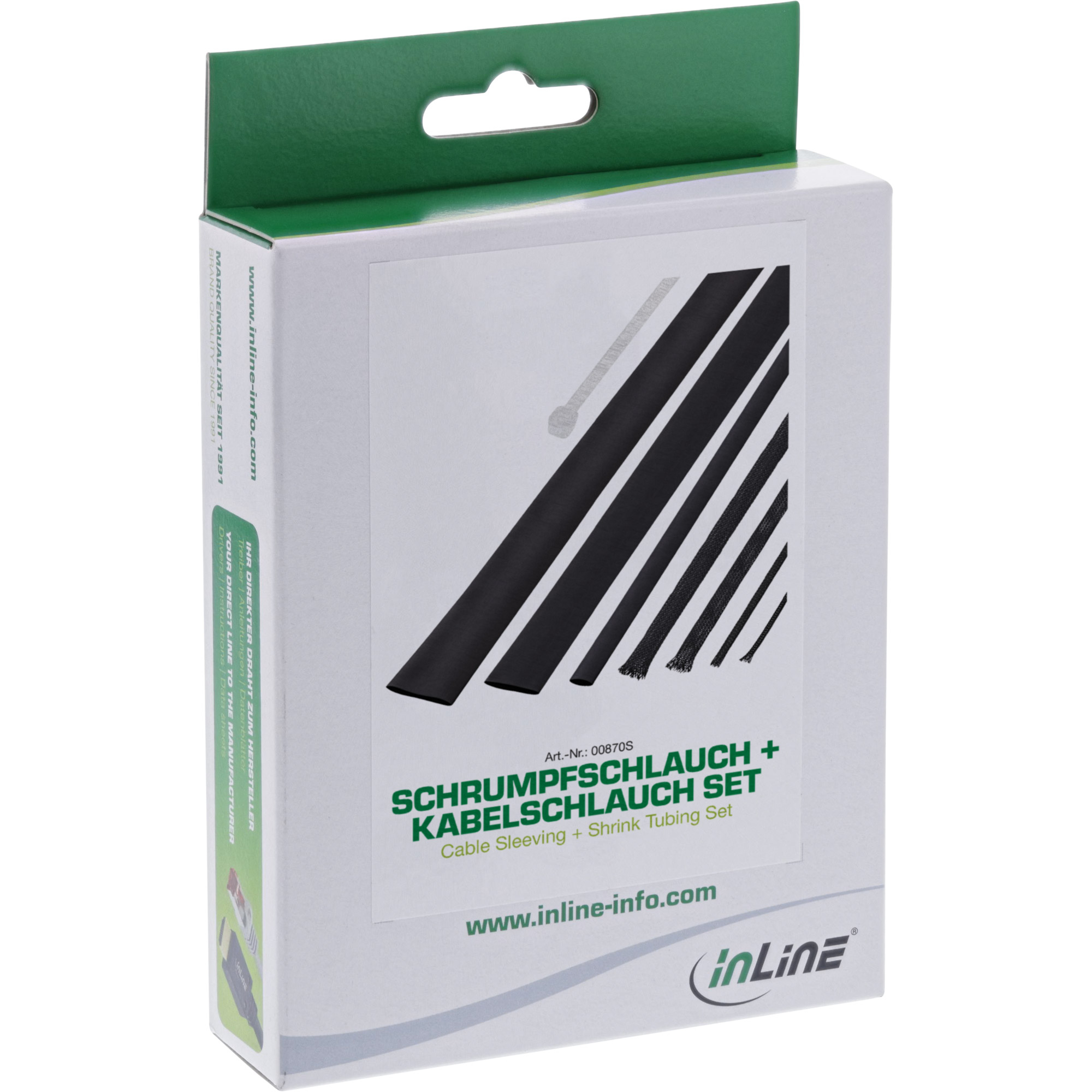 InLine® Schrumpfschlauch Set / Kabelschlauch Set, schwarz InLine® Schrumpfschlauch Set / Kabelschlauch Set, schwarz – Bild 2
