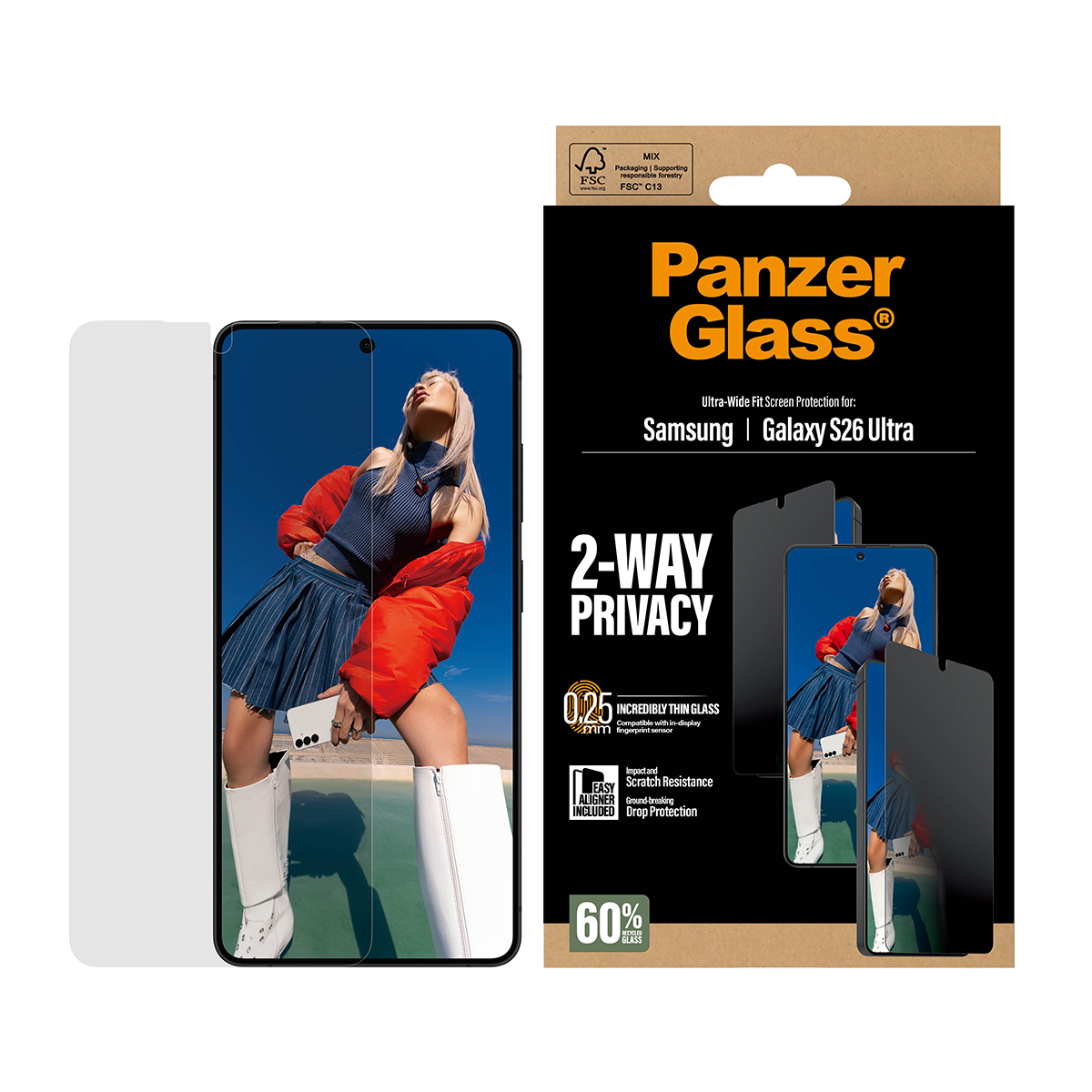 PanzerGlass Privacy Screen Protector Galaxy S26 Ultra UWF PanzerGlass Privacy Screen Protector Galaxy S26 Ultra UWF – Bild 2